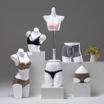 장식용 사람 쇼핑몰 마네킹 란제리 여성 토르소마네킹 의상실 하프 상체 롱넥 가슴 옷가게 화이트 하트 팬티 몰드 : 스페로-스페라