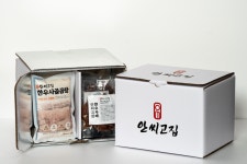 안씨고집 무항생제 사골곰탕 한우 선물 세트 부모님 시부모님 집들이 출산 건강 400gX8팩 : 농장직영 정육식당 안씨고집
