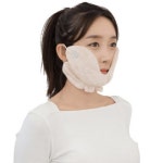 방한볼마스크여성골프마스크 자외선차단 기모 운동 자전거 겨울 극세사C5 : 부촌마트