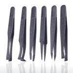 탄소 섬유 핀셋 정전기 방지 정밀 핀셋, 유지 보수 산업 수리, 가정 작업 수동 도구, 120mm, 1PC B : 귤꿀맛이