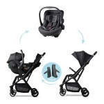 다이치 더 스페이스 휴대용 유모차 트래블 시스템 + 블리바 픽스(ISOFIX) : 다이치몰