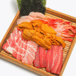 단새우 성게알 감태 홈마카세 오마카세 세트 아마에비 우니 참치 : 인어교주해적단