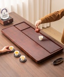 차반 퇴수기 차탁 찻상 다도판 다기 차판 사각형 티트레이-40x20x3 브라운 : 에스스타