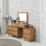 1200다용도 서랍화장대 공간활용 확장형화장대 인테리어 신혼부부 안방화장대 : 루프트