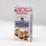 엘르앤비르 엑셀런스 엑설런스 휘핑크림 동물성 생크림 무가당 1L(아이스박스 무료) : 정우비앤씨