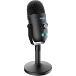 일본 콘덴서 마이크 USB PC 음소거 버튼 포함 단방향 소음 감소 탁상 스탠드 게임용 : 미라이스튜디오