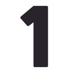 펠트지 숫자 가랜드 생일 백일 돌잔치 성장앨범 소품 블랙 1 : 윰스하우스