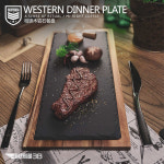 플레이트 트레이 접시 엔틱 간식 도마 원목 쟁반 플레이팅접시 홈카페 스테이크 감성 : 캐시우