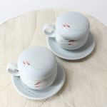 동백 2인 다기 커피잔세트 (8P) 다기세트 녹차세트 선물세트 커피잔 : 도자기 토비