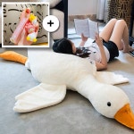 [KC 어린이 안전성 합격] 대왕 오리인형 안고자는 애착 인형 출산 선물 동물 모찌 대형 수면유도 90cm : 소프레데코