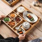 포함 사각 A타입젓가락 트레이 일식 나눔접시 플레이트 견과류 그릇 호텔 조개 옵션이미지 : 픽탑몰