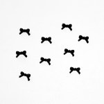 매듭 꼬리 미니 리본 네일파츠 블랙 10개입 (1113) : 네일재료쇼핑몰네일아이