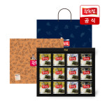 [광천김선물세트] 3대째 달인 2호 (캔김 12개)(재래김 6캔 + 파래감 3캔+ 돌김 3캔) 추석 설 가정의달 명절 프리미엄 선물 : 주식회사 광천김
