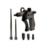 국산 상아 플라스틱 에어건 PAG-02 콤프레셔 세차장 블로우건 블랙 : 09ZIP