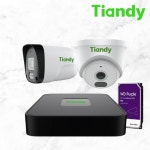 [Tiandy] IP CCTV 2대 씨씨티비 셀프설치 세트 실내 옥외 보안 방범 감시카메라 : CCTV월드