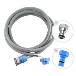 국산 황동커플링 세탁기호스 1.3m 신주 급수 삼성 엘지 대우 세탁호스 호환 연결 냉수용 : 철물마켓