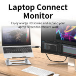 디스플레이 비디오 4K 오디오 미니 케이블 호환 Unnlink HD DP-HDMI TV 프로젝터용 PC 어댑터, 수-암 노트북 포트-HDMI 4K30Hz PVC... 