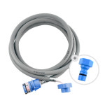 국산 세탁기호스 급수 연결 연장 교체 세탁 호수 부품 원터치1.3M냉수용 삼성 엘지 대우 : 철물마켓