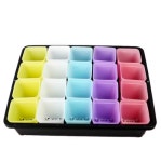 유연하고 가벼운 파스텔 플라스틱 화분 세트 (A0893) : 용천삼리