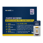 내츄럴플러스 건강한판 올인원케어 멀티비타민+밀크씨슬+루테인+오메가3 1박스+쇼핑백(대) : 내츄럴플러스