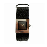 샤넬 CHANEL 마틀라세 마드모아젤 H0116 레더 퀼팅 벨트 쿼츠 손목 시계 블랙 : 고호비 Gohobi