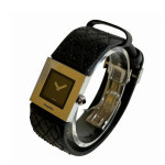 샤넬 CHANEL 마틀라세 마드모아젤 H0116 레더 퀼팅 벨트 쿼츠 손목 시계 블랙 : 고호비 Gohobi