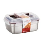스텐락 핸디큐브 스텐 김치통 1호 4.8L 밀폐용기 : 규리네 주방