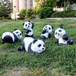 귀여운 판다 장식품 매장 발코니 정원꾸미기 귀여운 동물 인테리어소품 : 롱롱셀러