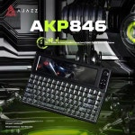 Ajazz 스마트 디스플레이 기계식 키보드 10.1 인치 컬러 스크린 P블루투스 키캡  교체 개스킷 구조 PC 노트북전용 AKP846 : 시구왕델타