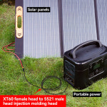 휴대용 발전소 태양광 발전 POWER LOGIC 케이블 암 5521 수 어댑터 16AWG XT60 : 저무리8