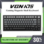 VGN 오리지널 마그네틱 축 기계식 키보드 유선 단일 모듈 연결 커스텀 게이밍 FPS RT  교체 A75 : 시구왕델타