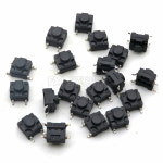스틸엣지 촉각 미니 푸시 단추 SMD 4핀 6X6X4 3 5 6 7/8MM 3MM 5MM 6MM 7MM 8MM 6X6 PCB 20PCS 방수 6X6X6.5 DIP : 올인직구