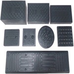 대일 자동차 리프트고무 받침 35T  X타입 4주식(헤스본 파워렉스 공용) 고무판 고무발 패드 : 대일고무