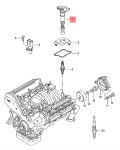 [BOSCH 0986221054 점화코일] AUDI 077905115Q 077905115F 077905115E 077905115K 077905115T : 에프터몰