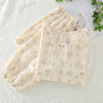 원더풀 드림 이중 거즈잠옷 실내복 면잠옷 오가닉 : 이안 더브이에잇