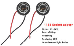 1156 소켓 BAU15S 차량용 2 베이스 개 BA15S 전구 액세서리 램프 어댑터 커넥터 382 P21W 거치대 부품 조명 : 리얼샵인