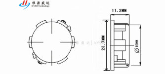 하이 퀄리티 스피커 혼 미니 고무 개스킷 확성기 트럼펫 두께 11 2MM 3W 4R 4 OHM 직경 2 3CM 23MM 24MM : 저무리6