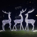 야외 사슴조명 공원 호텔 축제 사슴 조명 조형물 무드등 야외조명 : 틴인틴
