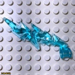 레고 무기 Wave Angular Single with Axle Hole End 2149 Transparent Light Blue 사진보다 밝음 : 아이엠브릭