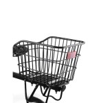 짐바구니 시장 장바구니 미니벨로 자전거 바스켓 잠금장치 기본 전면 금속 짐받이 전기 1 블랙 뒷바구니 메탈릭 라지 사이즈 굵기 : 제이더블유스... 