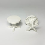 플레이모빌 소품_  화이트 원형 테이블 : 스테이 콤마