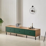 거실장 낮은 티비장 서랍장 장식장 tv 받침대 수납장 티비다이 거실장 1200 : 블링제니스