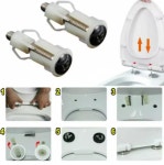 변기 시트 커버 경첩 교체 나사 2pcs DIY 수리 (A0082) : 용천삼리