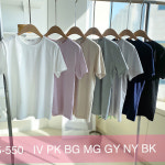 리리끄 베이직 반팔 라운드넥 티셔츠 (550) : 스타일마크