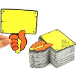 위픽스 푯말손 공백 쇼카드 100매 이름표 약국 팻말 매장 표시판 : 위픽스