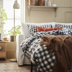 이케아 유기농 순면 이불 커버 베개 세트 퀸 침구 봄 여름 가을 겨울 감성 모텔 펜션 : 샵플레이스