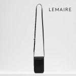 르메르 범백 24FW 샤이니 박스가죽 스몰 칼레핀 크로스백 가방 BLACK : 송상