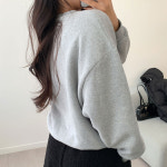 아라 양기모 자수 맨투맨 A0283 : 어썸하비