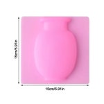 탈착식 벽 창문 냉장고 실리콘 꽃병 접착식 화분 DIY 홈 장식 액세서리 (A0824) : 꼬슈 COSSU