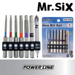 파워라인 육각비트 세트 PHX 7065 임팩용 65mm [HEX BIT SET 7pcs] : 미스터 식스
